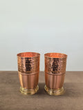 Copper Glass with Brass base