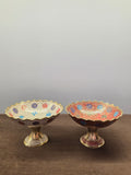 Brass Hand painted bowls (Set of 2)