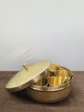 Brass Hand Hammered Masala Dabba
