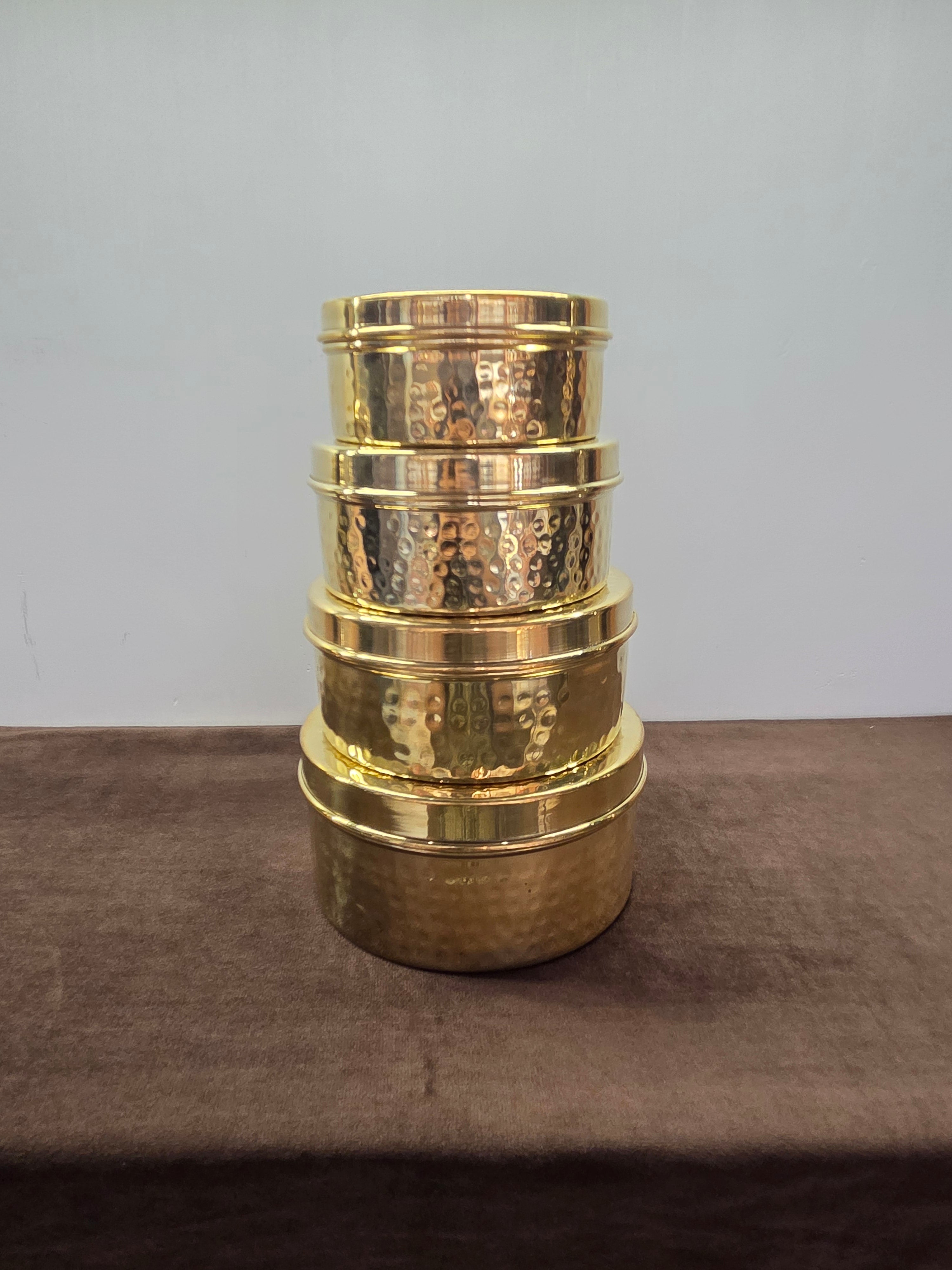 Brass Storage Boxes (Set of 4)