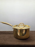 Brass Saucepan with Lid (Tin Coating)