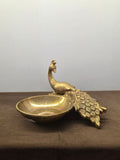 Peacock Platter (Brass - Decorative - Antique)
