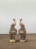 Brass Decor Peacock (Set of 2)