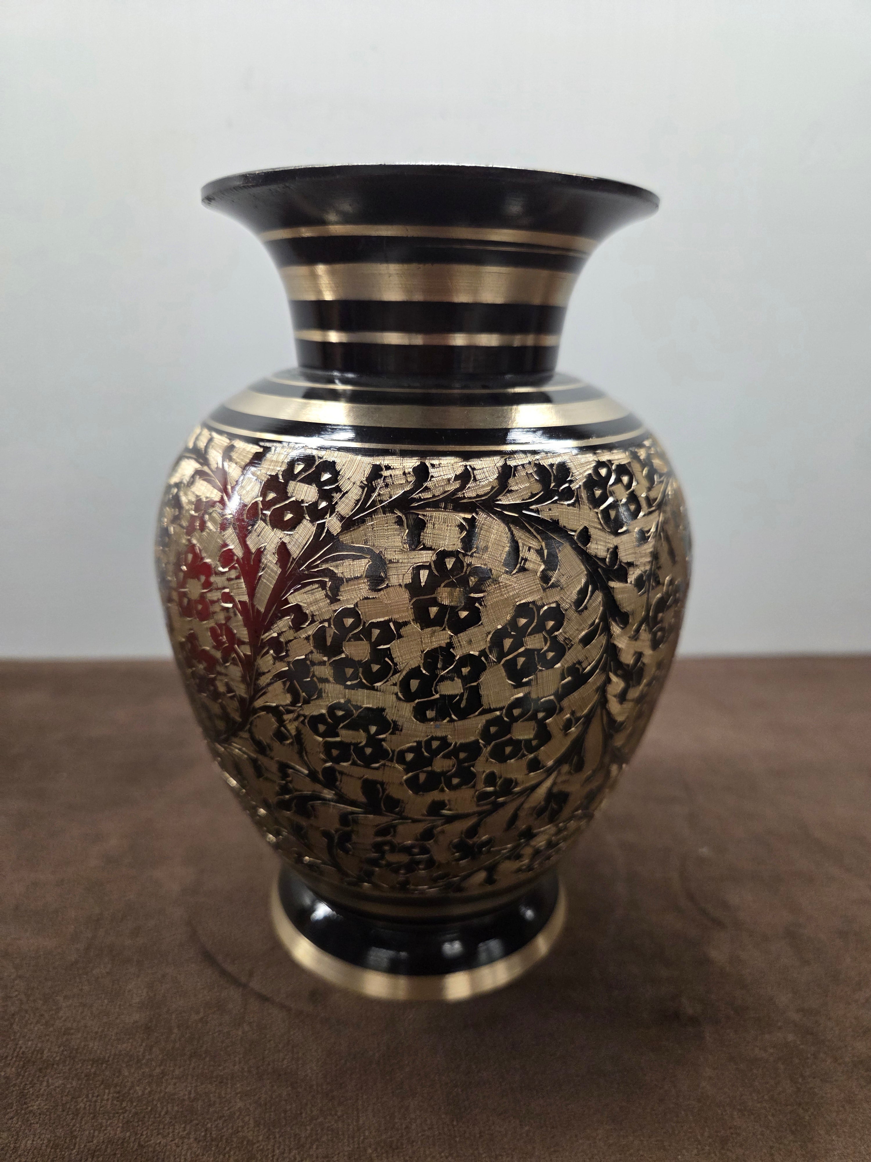 Brass Vase (Black Painted)