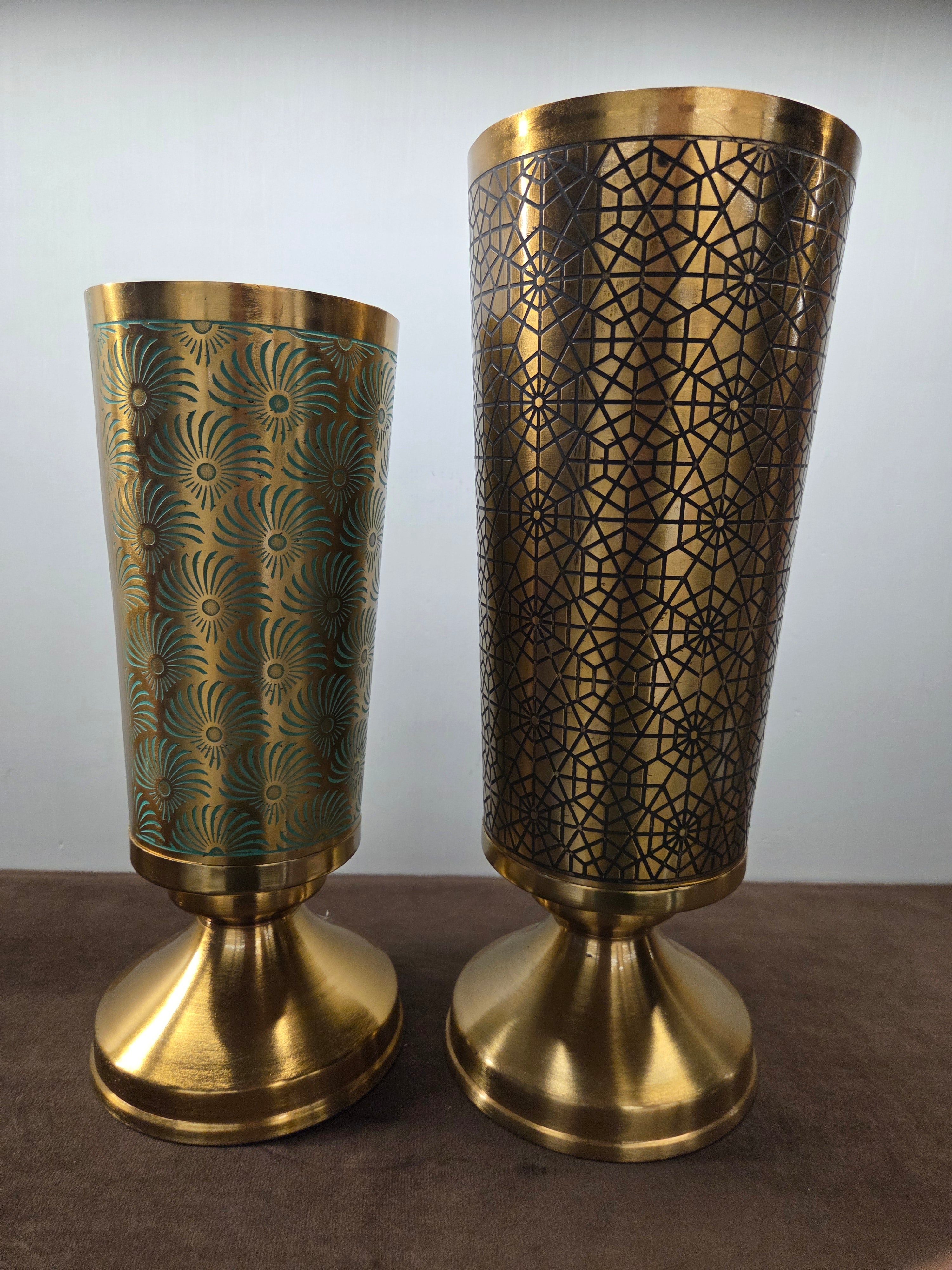 Brass Vase Coloured