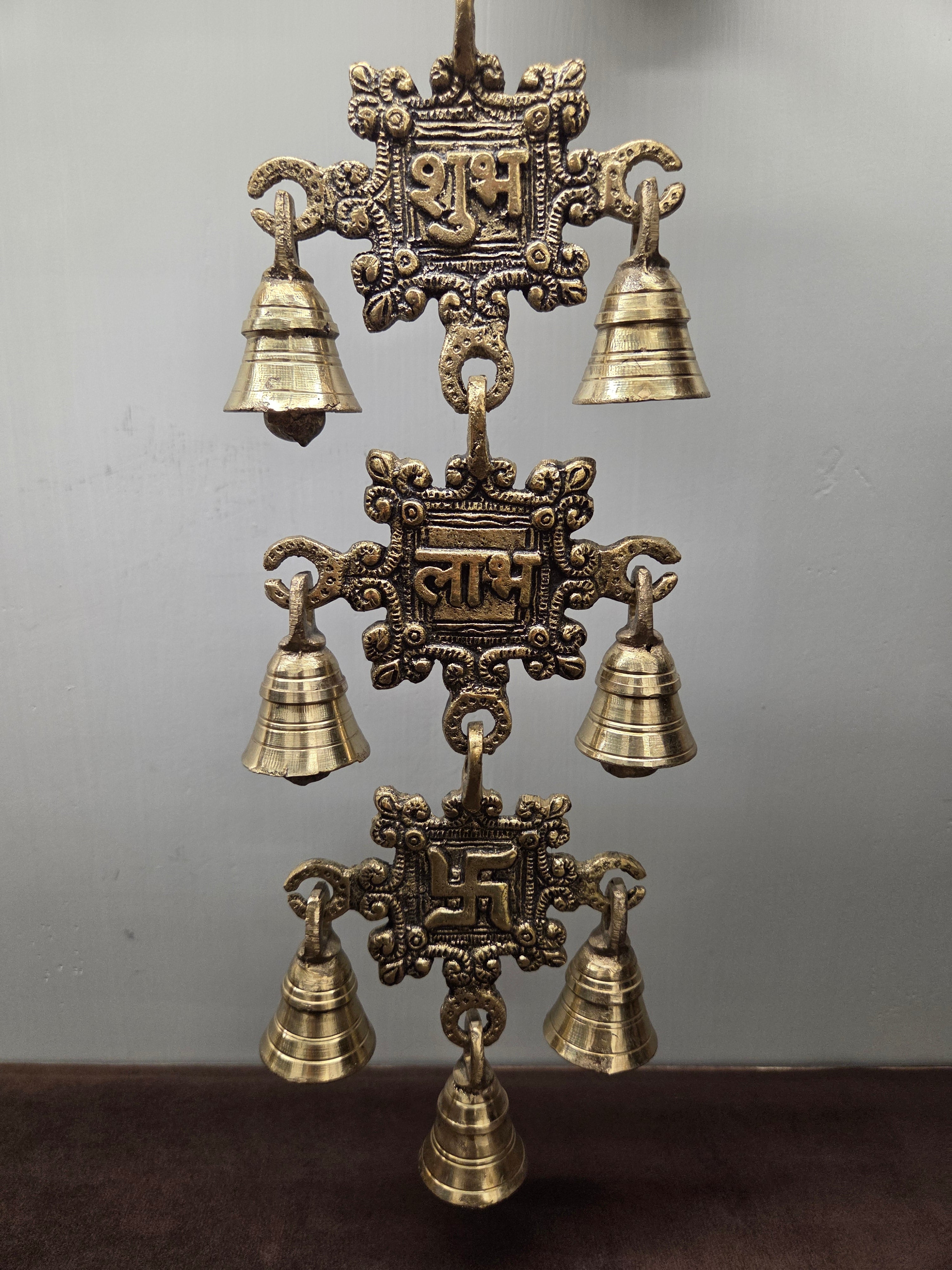 Brass Hanging Bells (Antique Finish)