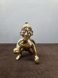 Laddu Gopal (Brass - Silvertone)