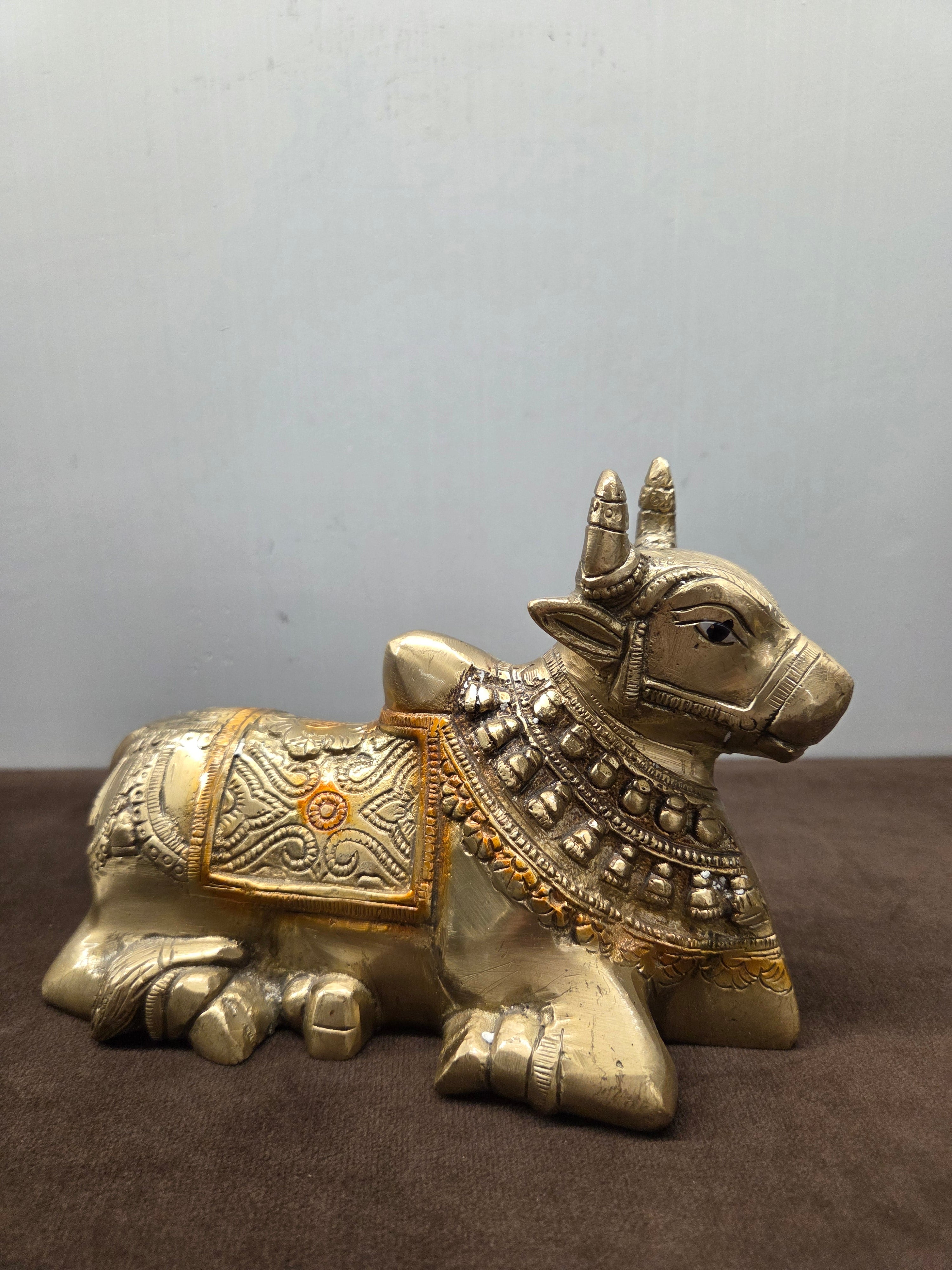 Nandi Ji (Brass - Coloured)