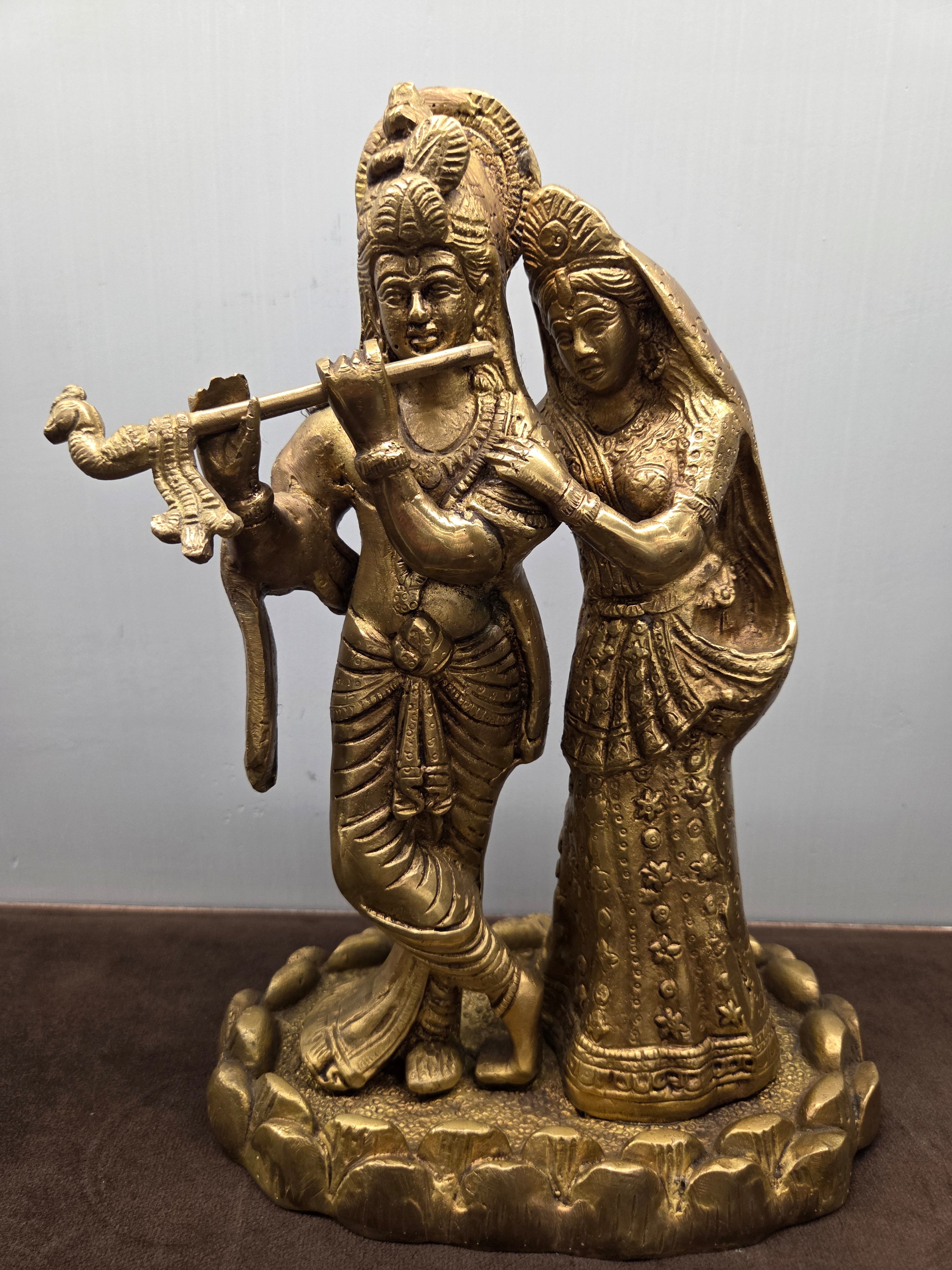 Radha Krishna Ji (Brass - Antique)