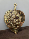 Brass Ganesha on Leaf
