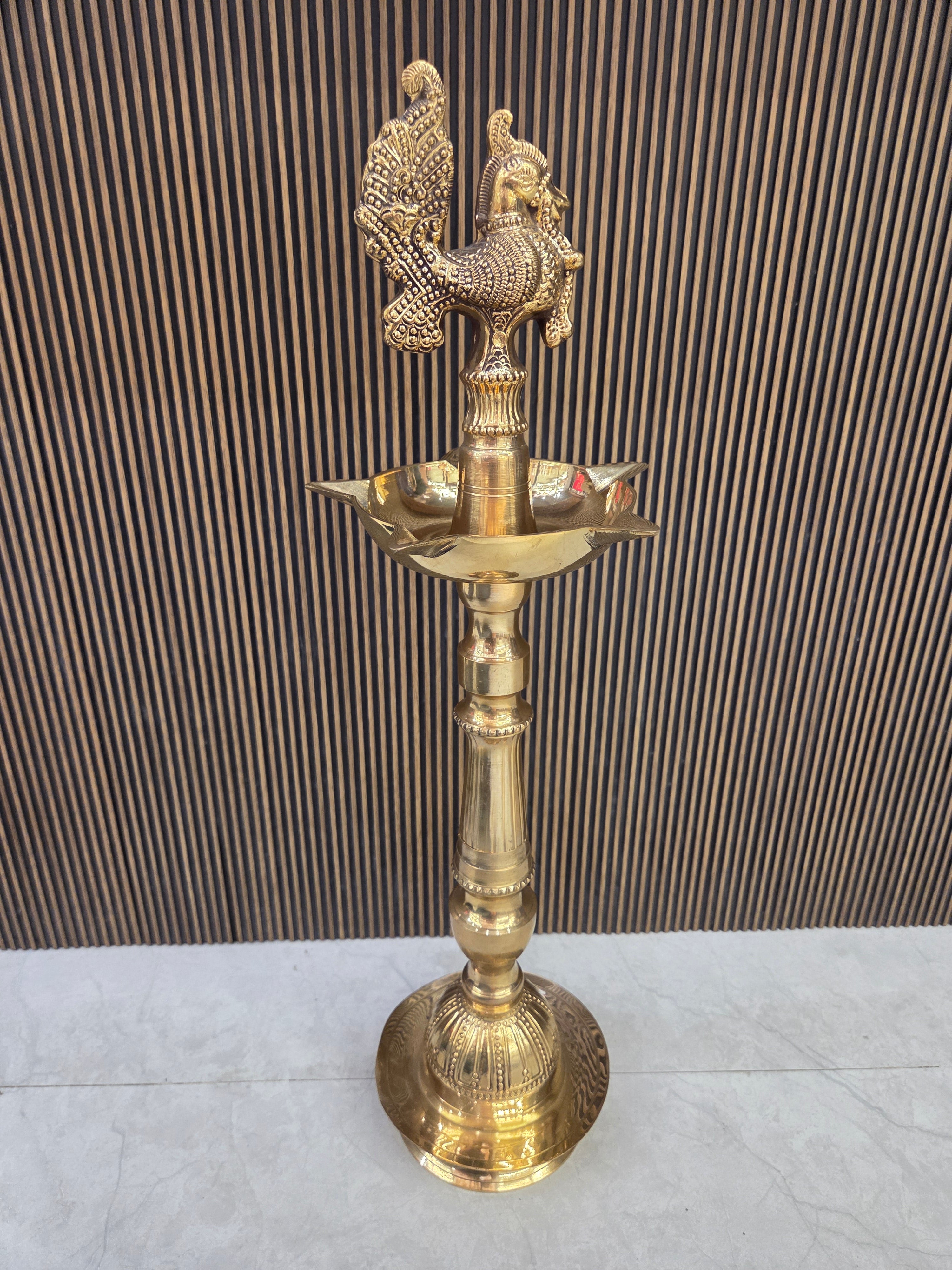 Brass Mor Diya